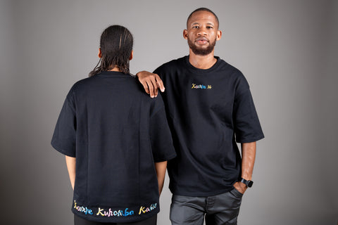 Konkhe 14 Coastal Rainbow Oversized T-Shirts