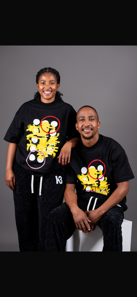 Black & Yellow Unisex oversized T-shirts