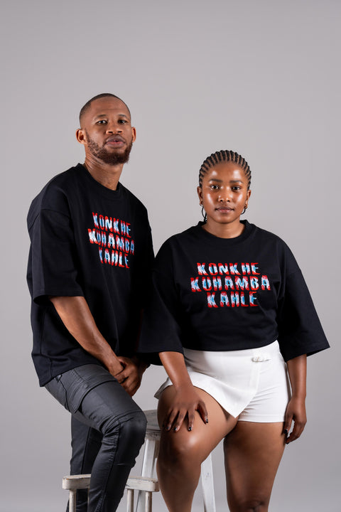 Konkhe 14 Embroidered Declaration Oversized T-Shirt