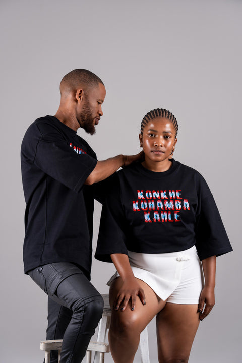Konkhe 14 Embroidered Declaration Oversized T-Shirt