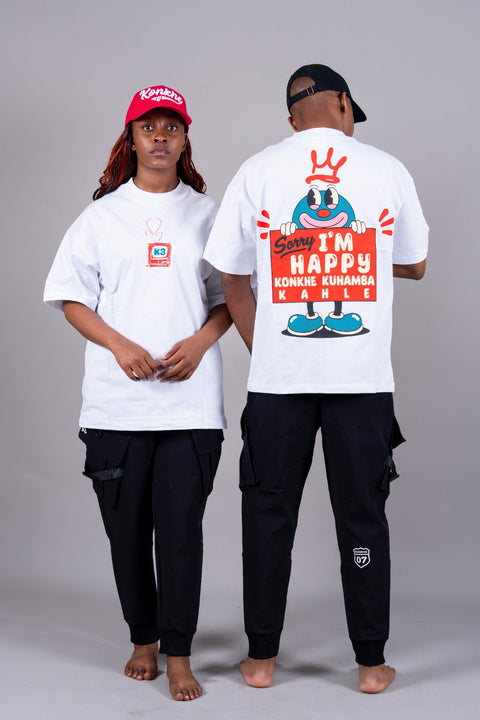 Sorry I’m Happy Oversized Unisex T-shirts