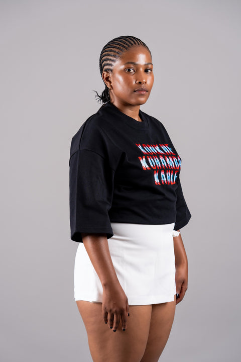Konkhe 14 Embroidered Declaration Oversized T-Shirt