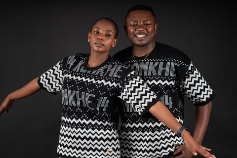 Konkhe 14 Knitted B/W Unisex oversized T-shirts