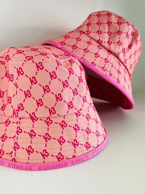 Konkhe 14 Premium Unisex Pink Bucket Hats