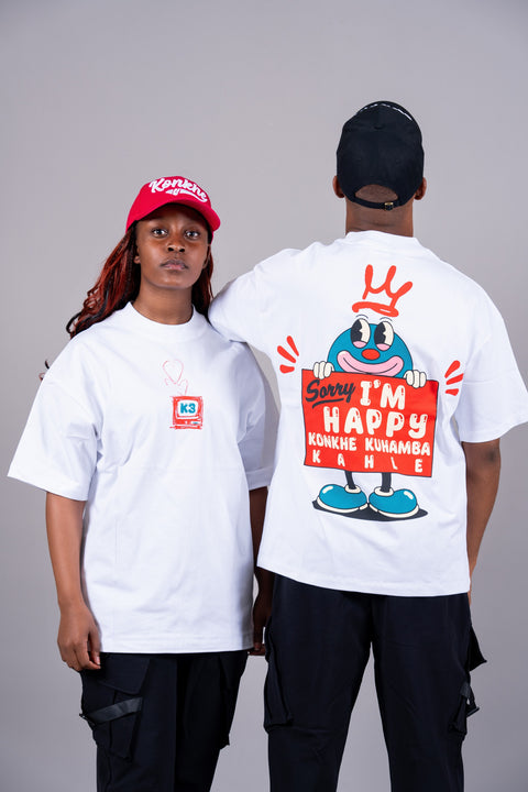 Sorry I’m Happy Oversized Unisex T-shirts