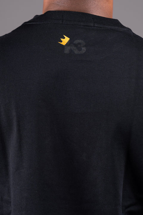 Konkhe Black Mokorotlo Oversized Unisex T-shirts