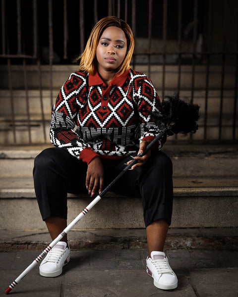 Konkhe 14 Knitted Unisex long-sleeve golfers “Ububomvu” – The Maroon One