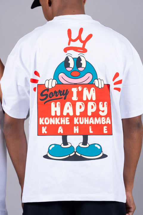 Sorry I’m Happy Oversized Unisex T-shirts